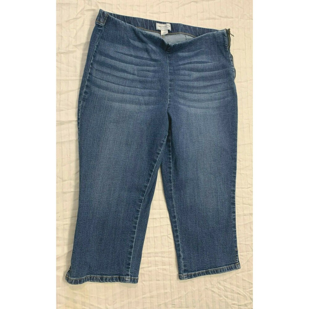 LIZ CLAIBORNE SIMPLY LIZ WOMENS JEANS CAPRIS PANTS SIZE 10